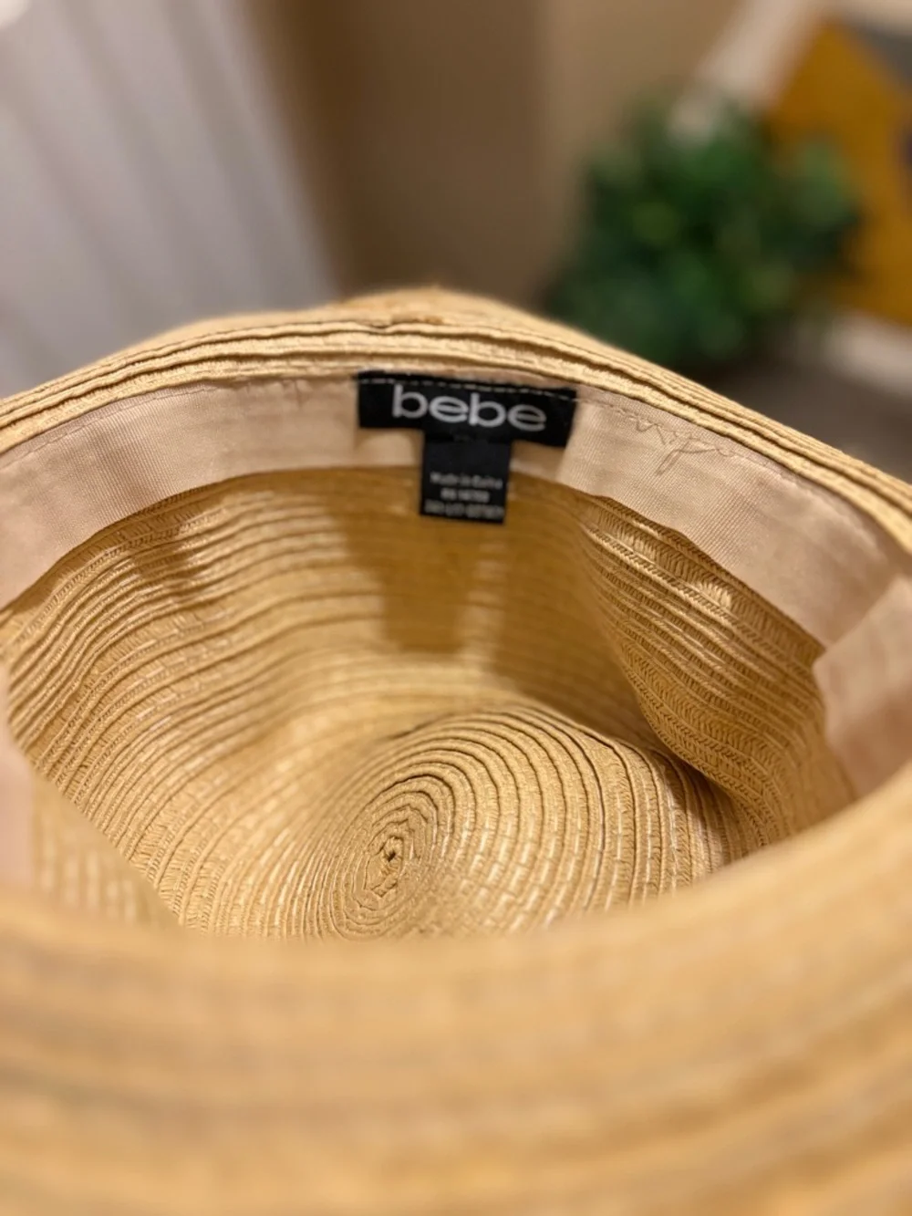 Y2K Bebe Floppy Wide Brim Straw Hat